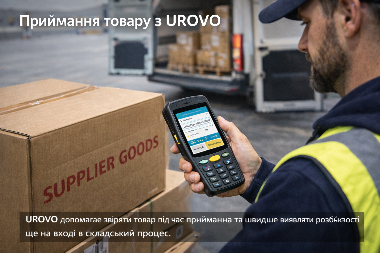 UROVO у складській роботі: приймання, комплектація, відвантаження